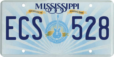 MS license plate ECS528