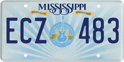 MS license plate ECZ483