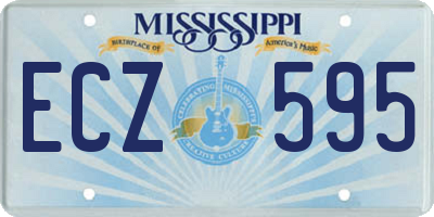 MS license plate ECZ595