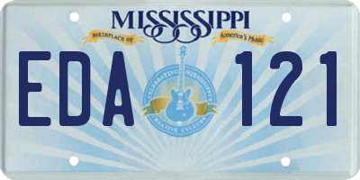 MS license plate EDA121