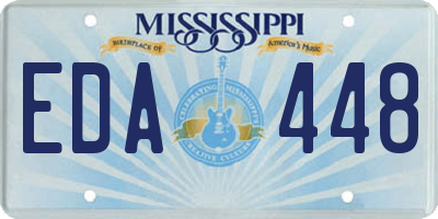 MS license plate EDA448