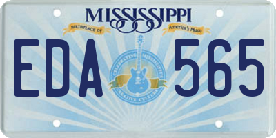 MS license plate EDA565