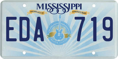MS license plate EDA719