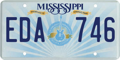 MS license plate EDA746