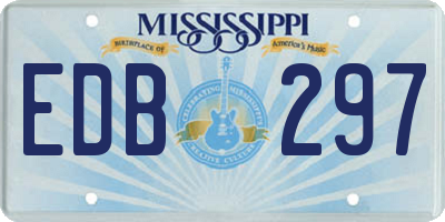 MS license plate EDB297