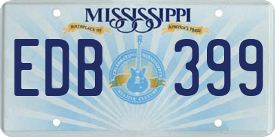 MS license plate EDB399