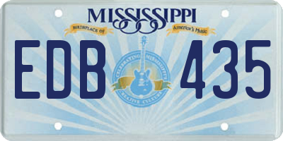 MS license plate EDB435