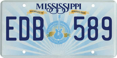MS license plate EDB589