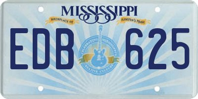 MS license plate EDB625