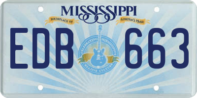 MS license plate EDB663