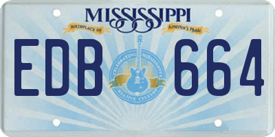 MS license plate EDB664