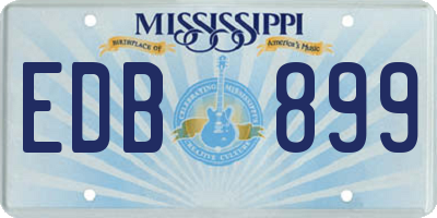 MS license plate EDB899