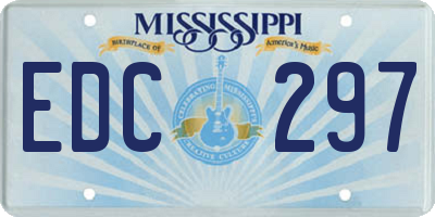 MS license plate EDC297