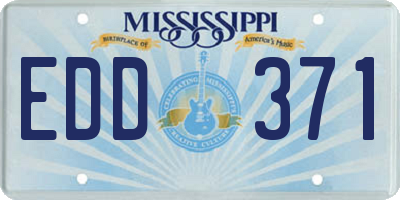 MS license plate EDD371