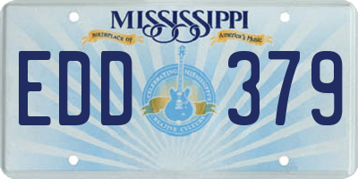 MS license plate EDD379