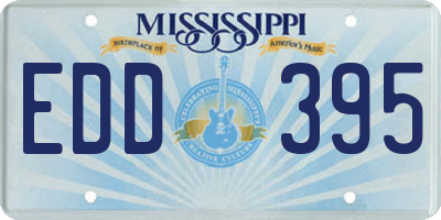 MS license plate EDD395