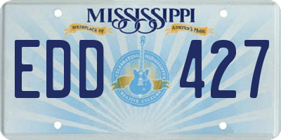 MS license plate EDD427