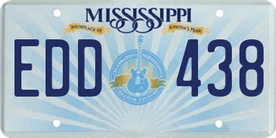 MS license plate EDD438