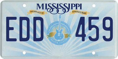 MS license plate EDD459
