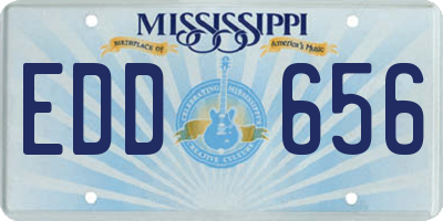 MS license plate EDD656