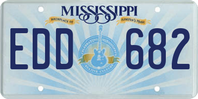 MS license plate EDD682