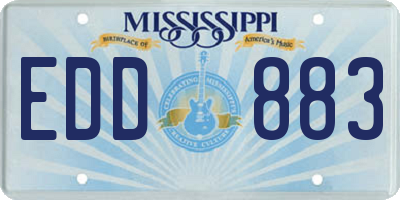 MS license plate EDD883