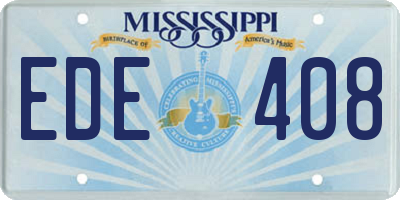 MS license plate EDE408