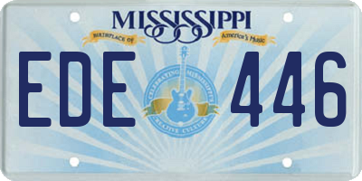 MS license plate EDE446