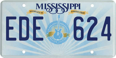 MS license plate EDE624
