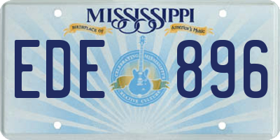 MS license plate EDE896