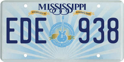 MS license plate EDE938