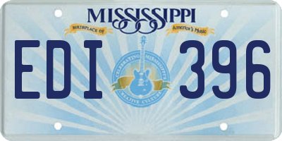 MS license plate EDI396
