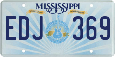 MS license plate EDJ369
