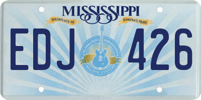 MS license plate EDJ426