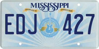 MS license plate EDJ427