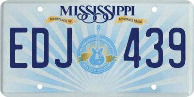 MS license plate EDJ439