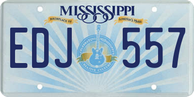 MS license plate EDJ557