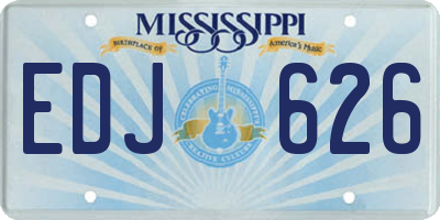 MS license plate EDJ626