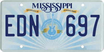 MS license plate EDN697