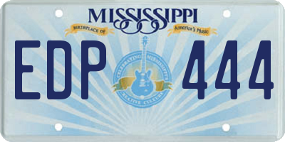 MS license plate EDP444