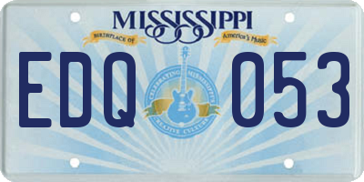 MS license plate EDQ053