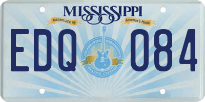 MS license plate EDQ084
