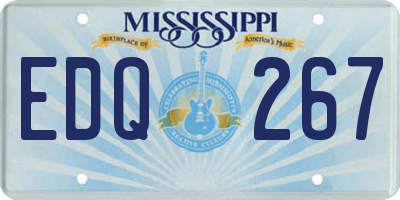 MS license plate EDQ267