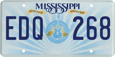 MS license plate EDQ268