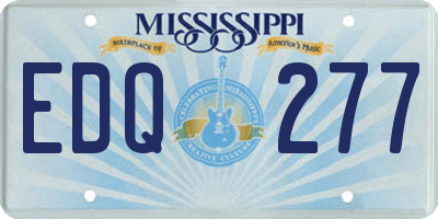 MS license plate EDQ277