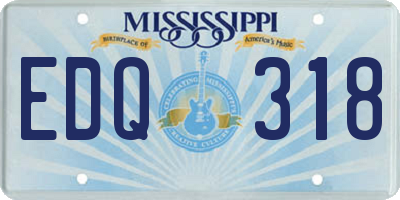 MS license plate EDQ318