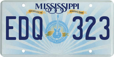 MS license plate EDQ323