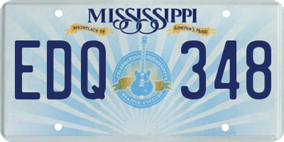 MS license plate EDQ348