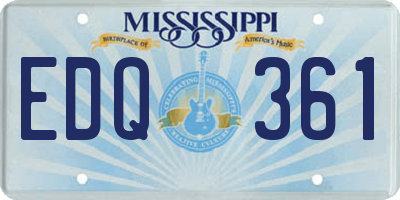 MS license plate EDQ361