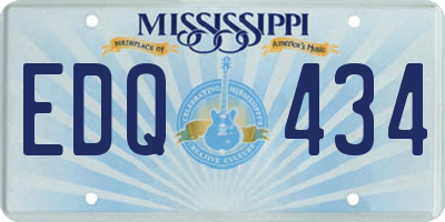 MS license plate EDQ434